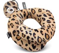 BCOZZY Chin Supporting Travel Neck Pillow - Supports the Head, Neck and Chin. Large Size, Leopard