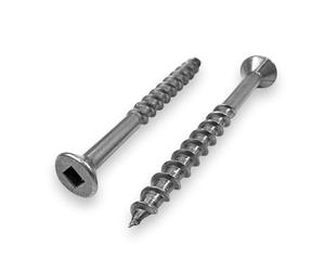 BCP Fasteners 100 Qty #8 x 2" Stainless Steel Fence & Deck Screws - Square Drive Type 17 (BCP211)