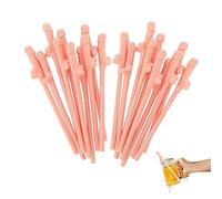 BCQTD 20PCS Party Straws,Hen Party Drinking Willy Penis Straws,Reusable for Parties,Girls Cocktail Night Novelty Party Accessories for Bar Bachelorette Party Birthday Wedding