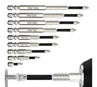 BCQTD 9Pcs High Magnetic Screwdriver Drill Bit Set,Electric Impact Screwdriver Set for Various Sizes,Strong Durability UniversalAnti-Slip Impact Kit