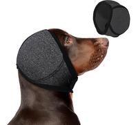 BCQTD Dog Ears Cover,Adjustable Dog Ear Muffs,Noise Protection Quiet Dogs Calming Hood Ear Head Wrap Cups Shower Cap Pet Supplies for Bath Grooming for Dogs Spaniel Ears Protectors Defenders Cover (M)