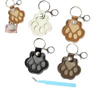 BCQTD Dog Hair Collector Keychain Charm Memorial Storage Box,Pet Hair Memorial Keepsake,Pet Memory Collector,Pet Memorial Gifts,Pets Fur Keepsake Keyring for Collecting Hair With Snap Button (4)