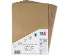 BCreative A4 Kraft Paper 100gsm 250 Sheets Recycled Printer Paper