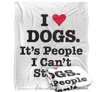 Bcreative - Ephemera I Heart Dogs Silky Touch Super Soft Throw Blanket 152 X 127 Cm