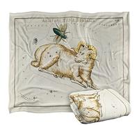 Bcreative - Graffitee Studios - S Hall Graffitee Studios Vintage Aries Zodiac Silky Touch Super Soft Throw Blanket 152 X 127 Cm