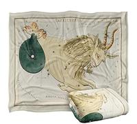 Bcreative - Graffitee Studios - S Hall Graffitee Studios Vintage Capricorn Zodiac Silky Touch Super Soft Throw Blanket 152 X 127 Cm