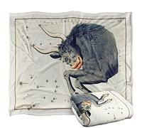 Bcreative - Graffitee Studios - S Hall Graffitee Studios Vintage Taurus Zodiac Silky Touch Super Soft Throw Blanket 152 X 127 Cm
