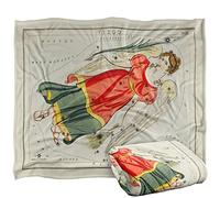 Bcreative - Graffitee Studios - S Hall Graffitee Studios Vintage Virgo Zodiac Silky Touch Super Soft Throw Blanket 152 X 127 Cm