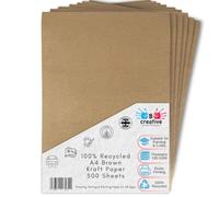 BCreative Recycled Brown Kraft Paper A4 100gsm 500 Sheet