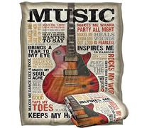 Bcreative - Retrorocket Studio Music Silky Touch Super Soft Throw Blanket 152 X 127 Cm