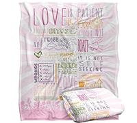 Bcreative - Slingshot Publishing Love Is Patient Silky Touch Super Soft Throw Blanket 152 X 127 Cm