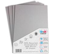 BCreativetolearn A3 Greyboard 29.7 x 42 cm 1000 Micron (1mm) 50 Sheets - Thick Recycled Mount Board for Backing, Model Making & Presentation