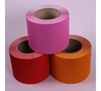 BCreativetolearn Festival Bright Coloured Wall Display Board Border Corrugated Cardboard Roll Edging for Classrooms Pack of 3