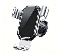 BCRFUKS Car Phone Holder for Jaguar Vanden Plas/XJ12/XJ6/XJ8/XJR Sedan 1995-2025, Gravity Air Vent Phone Mount Hands Free Mobile Phone Holder for Car 360° Rotatable Smartphone Stand,Mirror Silver