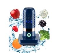 BCRTO Vegetable and Fruit Cleaner Machine, Purified Water-Proof Fruit Cleaning Device with OH-ion Purification Technology 250min Working time and Wireless Charging, for Cleaning Fruit, Grain,Meat