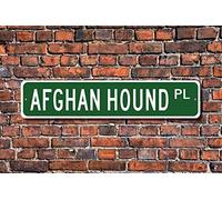BCTS Afghan Hound Afghan Hound Gift Afghan Hound Sign Dog Lover Gift Afghan Hound Decor Hound Sign Outdoor Street Sign/Subway Sign 4x16 inch