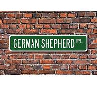 BCTS German Shepherd German Shepherd Lover German Shepherd Sign Custom Street Sign Metal Sign Outdoor Street Sign/Subway Sign 4x16 inch