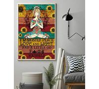 BCTS I'M Mostly Peace Love Light Poster Print Wall Art Classictage Wall Art Decor Metal Sign Poster 8x12 inches