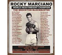 BCTS The Rocky Marciano Vs Archie Poster Vintage Style Metal Advertising Wall Plaque Sign Poster A5 Poster Sign 8x12 inch