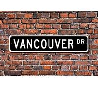 BCTS Vancouver Vancouver Sign Vancouver Visitor Souvenir Vancouver Gift Canada City Vancouver Native Outdoor Street Sign/Subway Sign 4x16 inch