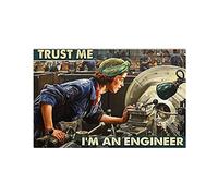 BCTS Woman Trust Me I¡¯M An Engineer Poster Funny Decor Metal Sign 12x16 inch