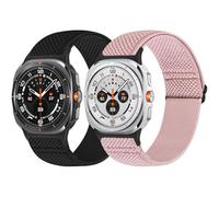 Bcuckood Elastic Watch Straps Compatible with Samsung Galaxy Watch Ultra 47mm (2024), Men Women, Stretchy Nylon Soft Strap, Breathable Replacement Wristband