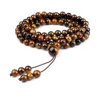 BCughia Bead Bracelet for Men, 6MM Tiger's Eye Bracelet, Womens Elastic Bracelets