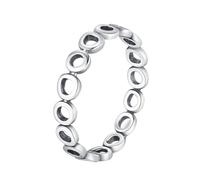 BCughia Engagement Ring White Gold 14K, Marriage Rings for Women Hollow Circle Ring Size Q 1/2