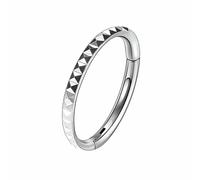 BCughia Hoop Nose Ring 16 Gauge, Titanium 6mm Silver Hoop Nose Rings Septum Clicker Rings Cartilage Earring Helix Rook Tragus Daith Piercing Jewelry