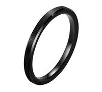 BCughia Men's Tungsten Rings, 2/4/6/8/10MM Brushed Ring Beveled Polished Edge Size H 1/2-Z