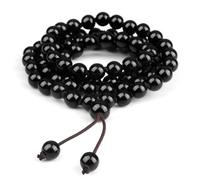 BCughia Womens Bead Bracelets, 8MM Polished Stone Bracelet, Stretch Bead Bracelets for Men