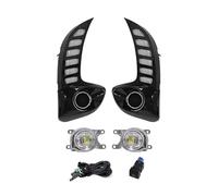 bcumst Car Fog Light Assembly For Toyota For Yaris For Vios 2020 2021 2022 LED Fog Lamp DRL Turn Signal Front Bumper Headlight 12V(DRL B with Fog Lamp)