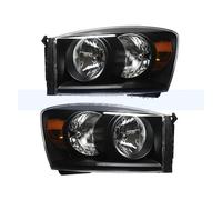 bcumst Headlights Assembly For Dodge For Ram 1500 2500 3500 2006-2009 1pair Front Bumper Headlight Head Light Car Headlight Headlamp Assembly(No.2)