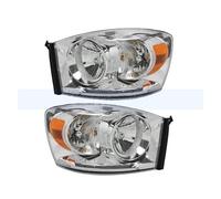 bcumst Headlights Assembly For Dodge For Ram 1500 2500 3500 2006-2009 1pair Front Bumper Headlight Head Light Car Headlight Headlamp Assembly(No.1)