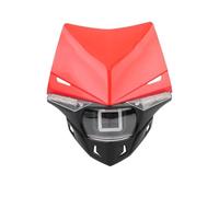 bcumst Motorcycle Headlight Assembly For Kawasaki KX KXF For CR CRF Motorcycle LED Headlight 12V 35W Wick Dirt Pit Bike Accessories(Red)