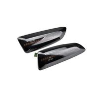bcumst Wing Mirror Indicator For Opel For Astra J K For Insignia B 2x 12V Dynamic LED Si Marker Lights Flowing Turn Signal Light Si Repeater Lamp Panel Lamp(Smoked black)