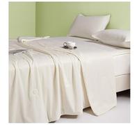 BCVPGF Cooling Blanket for Night Sweats, Cooling Fiber Summer Blankets, Ice Cooling Blankets Double Sided Cold Effect Cool Blankets for Sleeping, Adult Kids Single/Double Bed, White-180x200cm