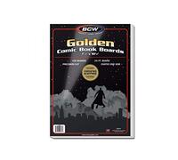 BCW Golden Age Comic Backing Boards - 100 Pack | Certified Acid-Free Comic Book Storage | 7 1/2 x 10 1/2 Inch Dimensions | Archival-Quality Boards for Comic Book Collection Protection
