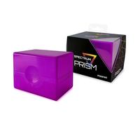 BCW Spectrum Prism Deck Case - Ultra Violet - 1 ct | Secure Snap Closure Card Deck Case | Fits 100 Double-Sleeved Cards | Trading Card Storage Ideal for Magic the Gathering, Pokemon, and More