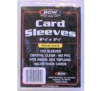 BCW Thick Card Sleeves 2 3/4 X 3 3/4 100 Pack