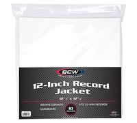 BCW White Cardboard 12 in Vinyl Record Jacket Covers - 10 ct