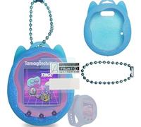 BCWEGION Silicone Case Replacement for Tamagotchi Uni, Screen Protector for Tamagotchi Uni Band Pet Accessories (Blue Silicone Case and Protective Film)