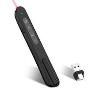BCYPMYC Clicker for Powerpoint,328FT Wireless Presenter Remote PPT PowerPoint Clicker,2.4GHz Hyperlink Volume Presentation Clicker for Powerpoint Computer Laptop Mac