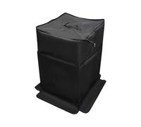 BCZAMD Improved Cover Design for Bambu P2S P1S P1P: Protective Cover Foldable 18.1 L x 16.3 W x 29.5 H Inch Tent from Sunlight, Dust, Dirt for X1C and Medium Small Resin 3D Printer Black