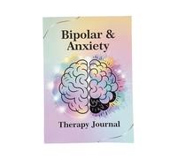 BD & Anxiety Support Journal Planner Notebook, Mental Health Therapy Tracking Diary, Emotional Wellness Log & Self-Care Organizer for Bipolar Disorder Management