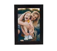 BD ART Picture Frame 10x15 cm, Black, MDF Wood, Standing and Hanging