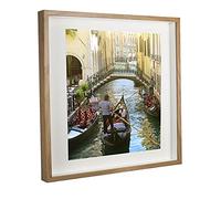 BD ART Shadow Box Frame 20x20x1inch, Square, Oak, Display 3D Frame Picture with Mount 16x16 Plexiglass for Filling, for Objects, Photos, Souvenirs, for Crafts,Baby Items, dried Flowers