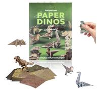 BD-Herego Origami Paper Kit for Adults & Kids - 50 Sheets 3D Dinosaur DIY Craft, Creative Handmade Activity for Animal Lovers, Fun Desk Decoration Gift (Dinosaur)