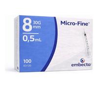 BD Microfine 0.5ml box of 100 - REF: 324825