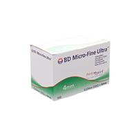 BD MicroFine Pen Needles 4mm 32G, 100 Count - Short, Sharp Insulin Needle for All Pens